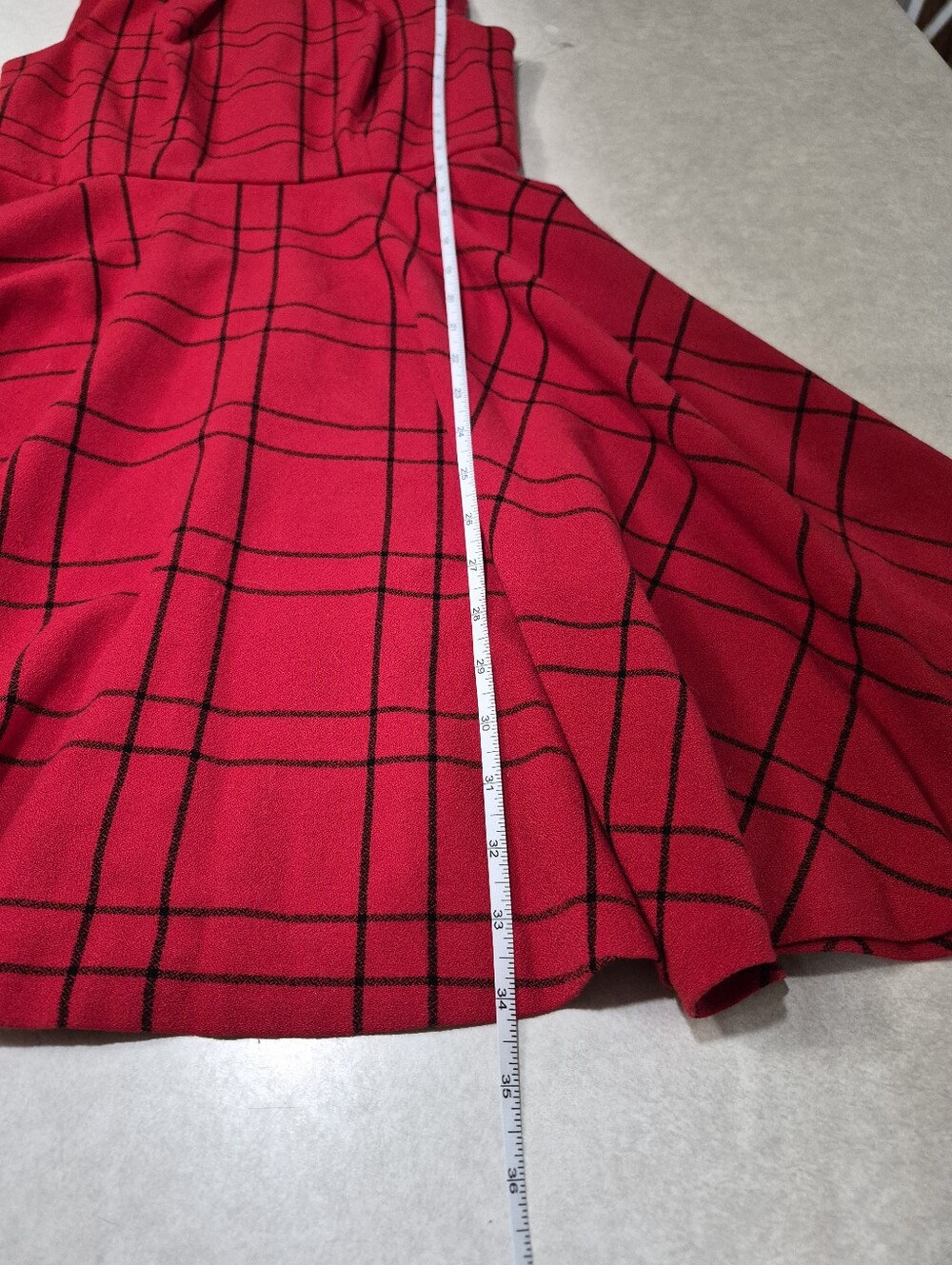 Elle Red & Black Dress - Picture 9 of 12